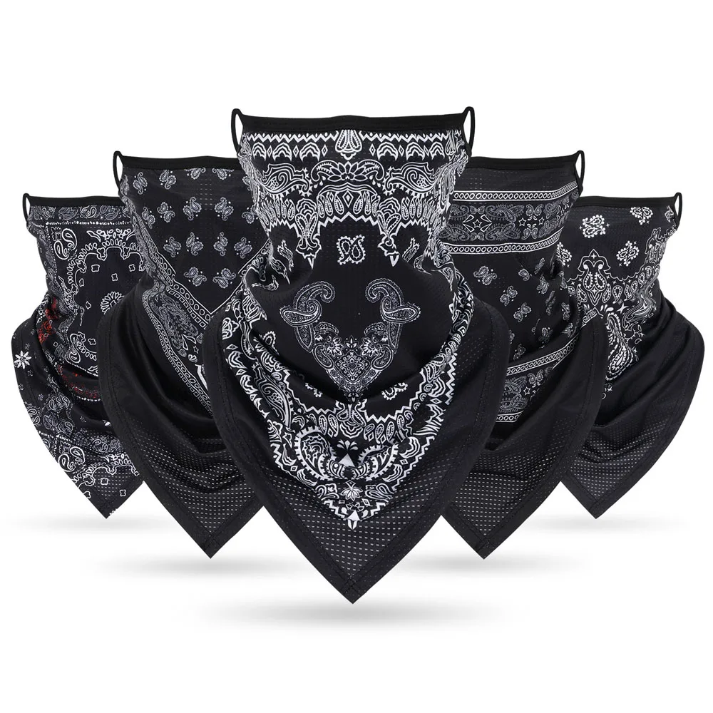 Bandana Blank White - Bandana multifuncional con elásticos para las