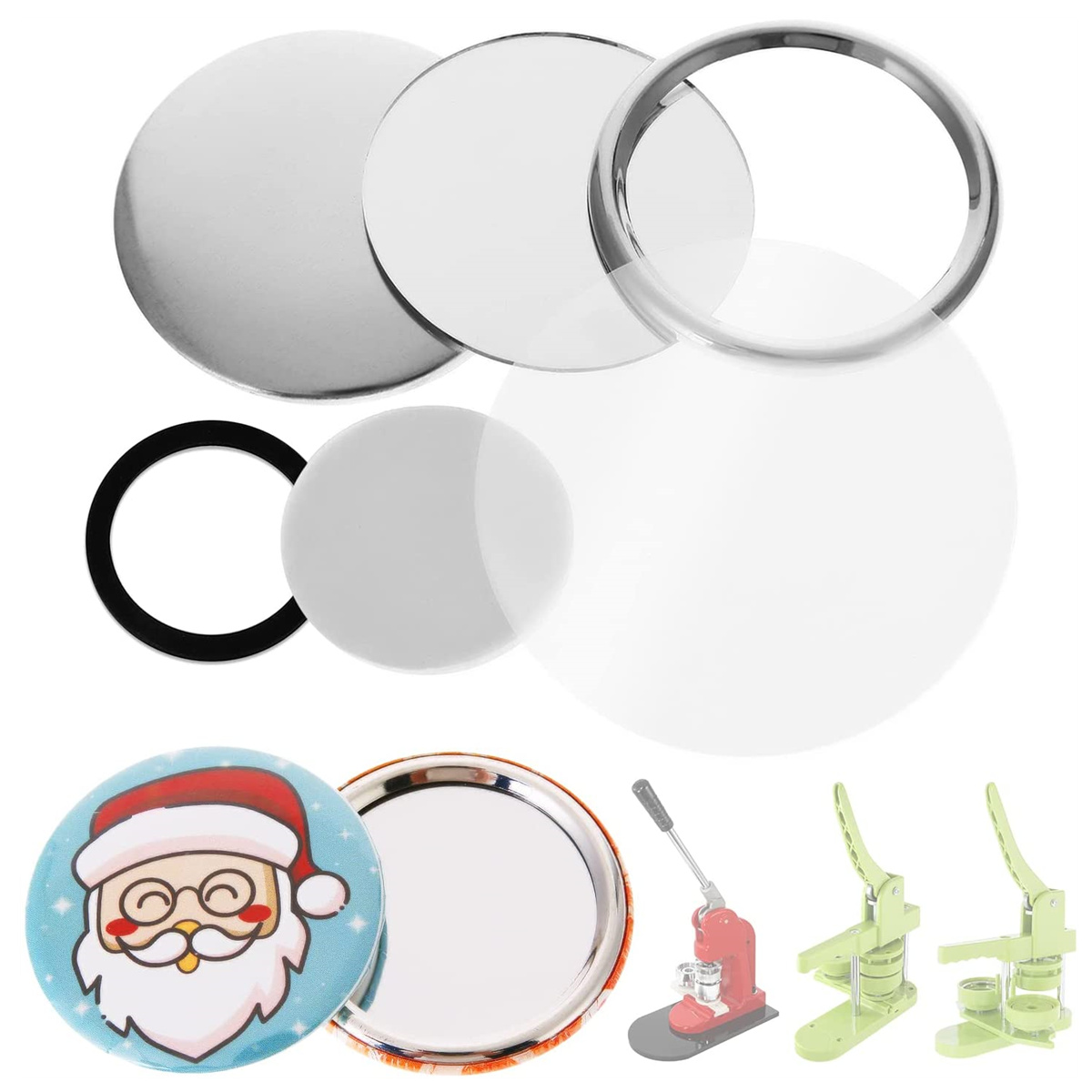Piezas de Botones de Espejo en - Button Badge Blank reseña y precio