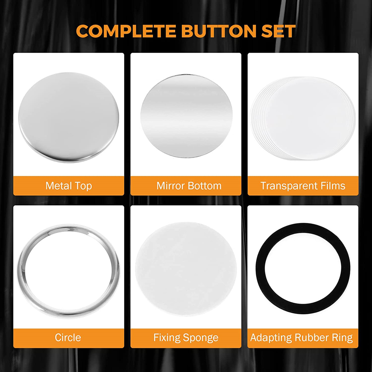 Piezas de Botones de Espejo en - Button Badge Blank reseña y precio